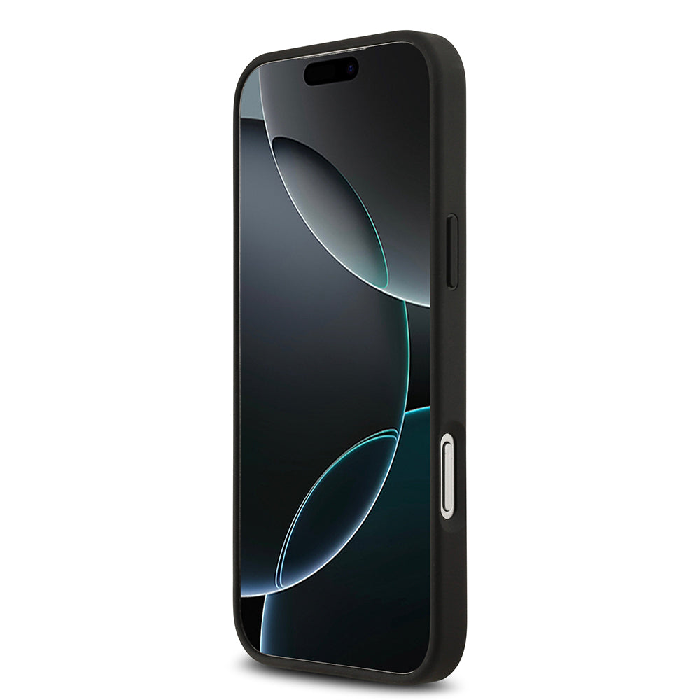 Lacoste iPhone 17 Pro Max Orjinal Lisanslı M-safe Şarj Özellikli PU Deri Tasarımlı Kartlıklı Karışık Monogram Desenli Kılıf