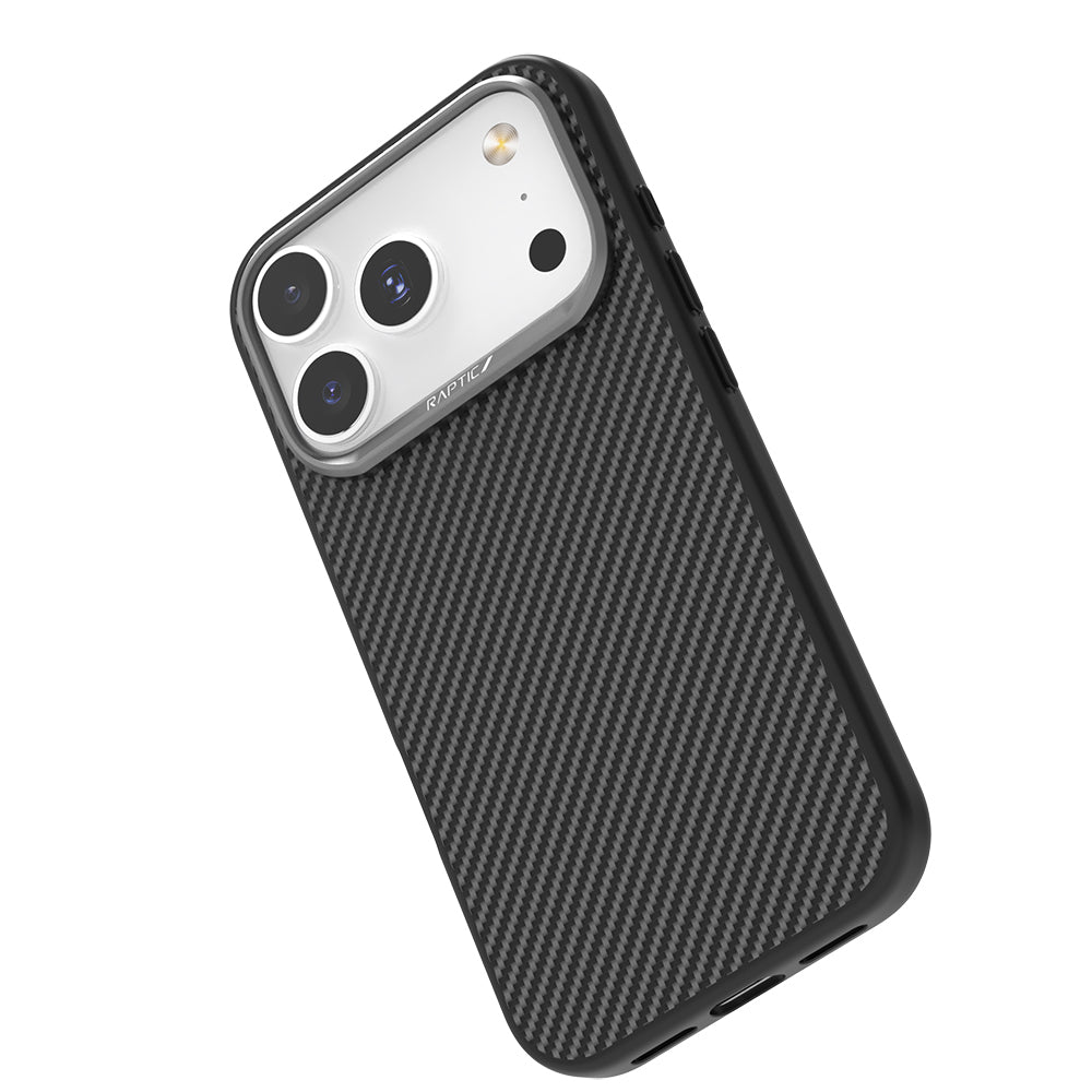 Raptic Aramid Fiber Serisi iPhone 17 Pro Max Magsafe 600D Metal Kamera Çerçeveli Kılıf