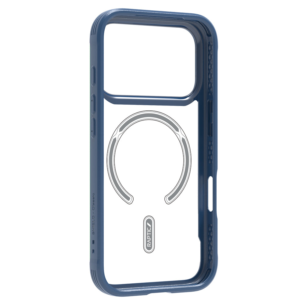 Raptic Shield Serisi iPhone 17 Pro Max Magsafe Airbagli Şeffaf Arka Yüzey Kılıf