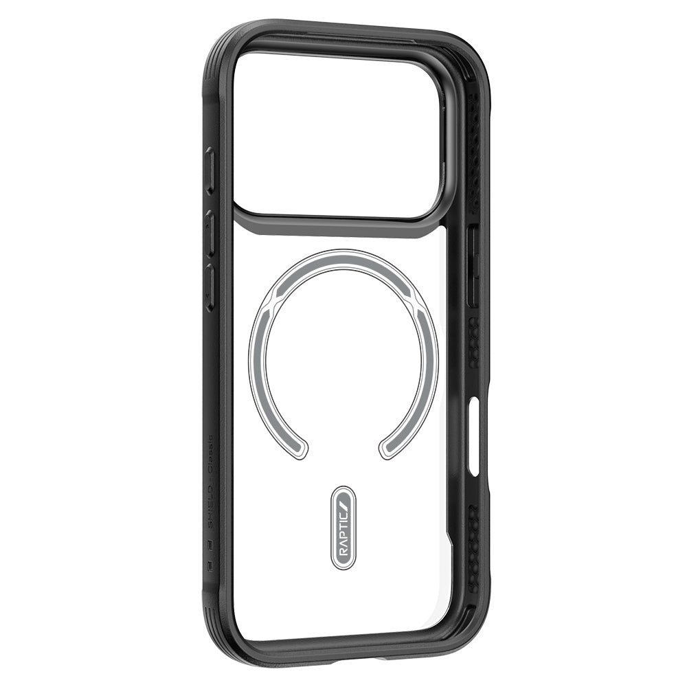 Raptic Shield Serisi iPhone 17 Pro Max Magsafe Airbagli Şeffaf Arka Yüzey Kılıf