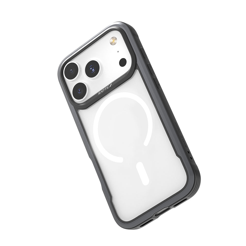 Raptic Shield Serisi iPhone 17 Pro Max Magsafe Airbagli Şeffaf Arka Yüzey Kılıf