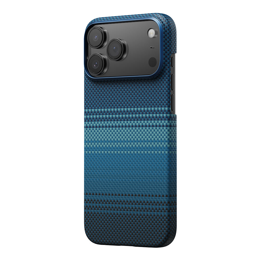 Pitaka Tactile Woven Sunset-Moonrise Serisi iPhone 17 Pro Max Kılıf Magsafe Aramid Fiber Sunset Kılıf