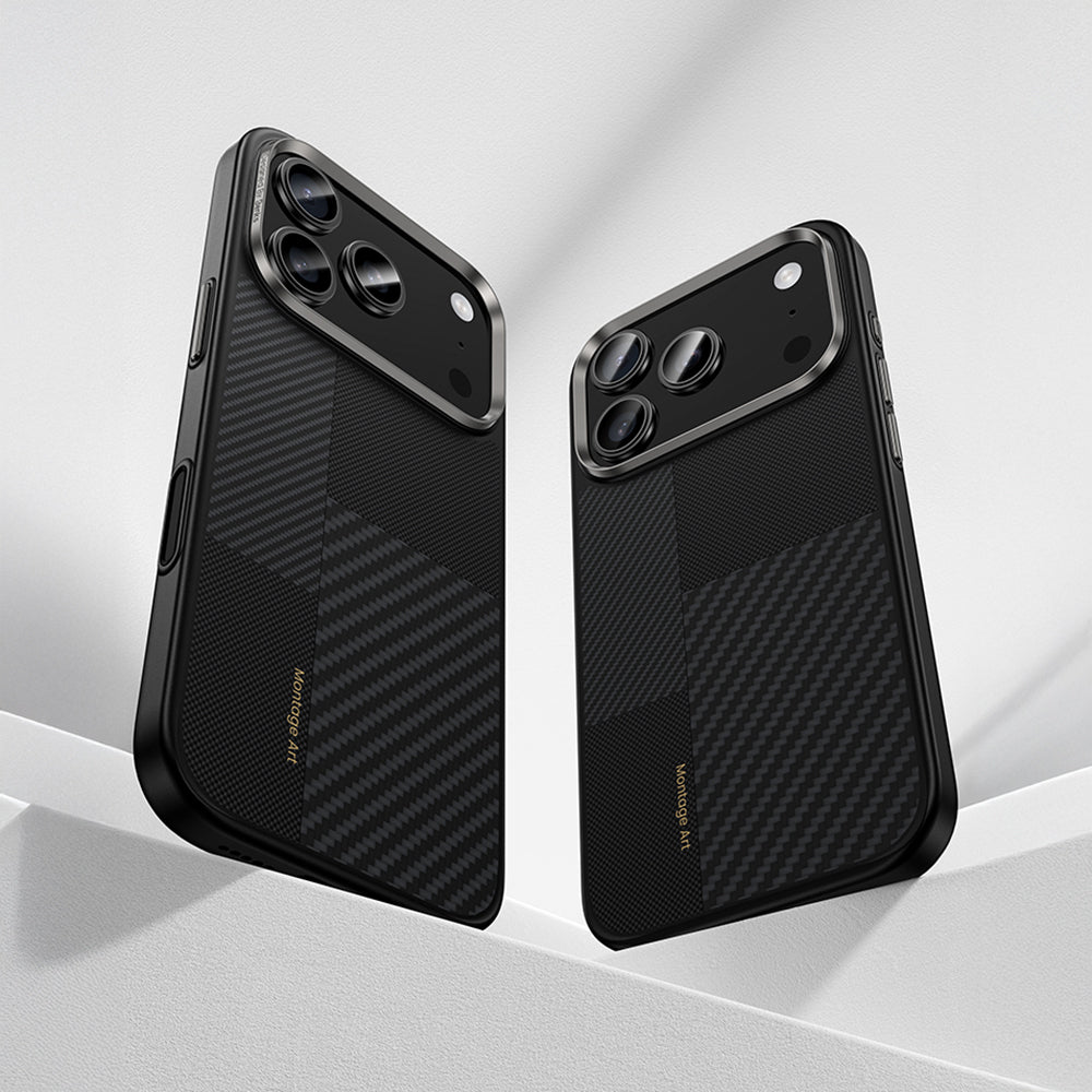 Benks Montage Hybrid ArmorPro iPhone 17 Pro Max M-safe Karbon Fiber Kevlar Kılıf
