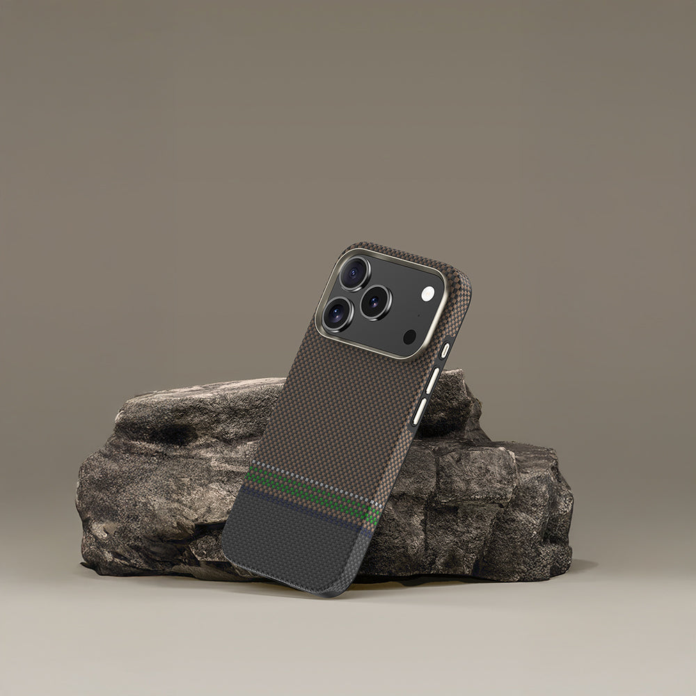 Benks Prestige ArmorPro iPhone 17 Pro Max Magsafe Karbon Fiber Tasarımlı Kevlar Kılıf