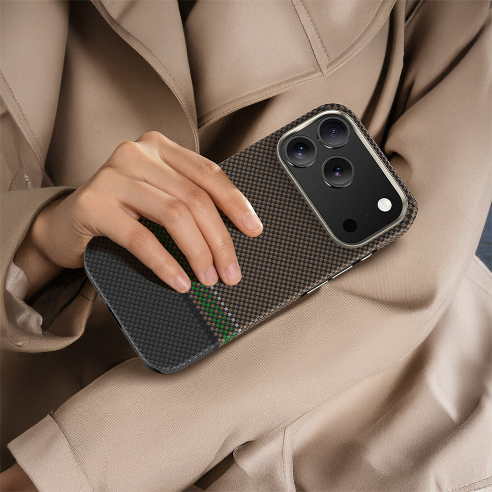 Benks Prestige ArmorPro iPhone 17 Pro Max Magsafe Karbon Fiber Tasarımlı Kevlar Kılıf