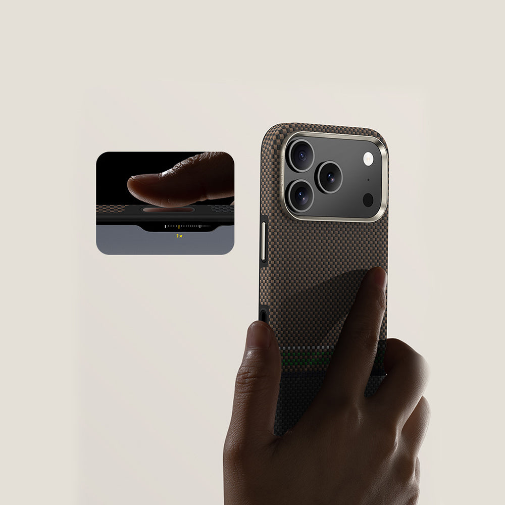 Benks Prestige ArmorPro iPhone 17 Pro Max Magsafe Karbon Fiber Tasarımlı Kevlar Kılıf