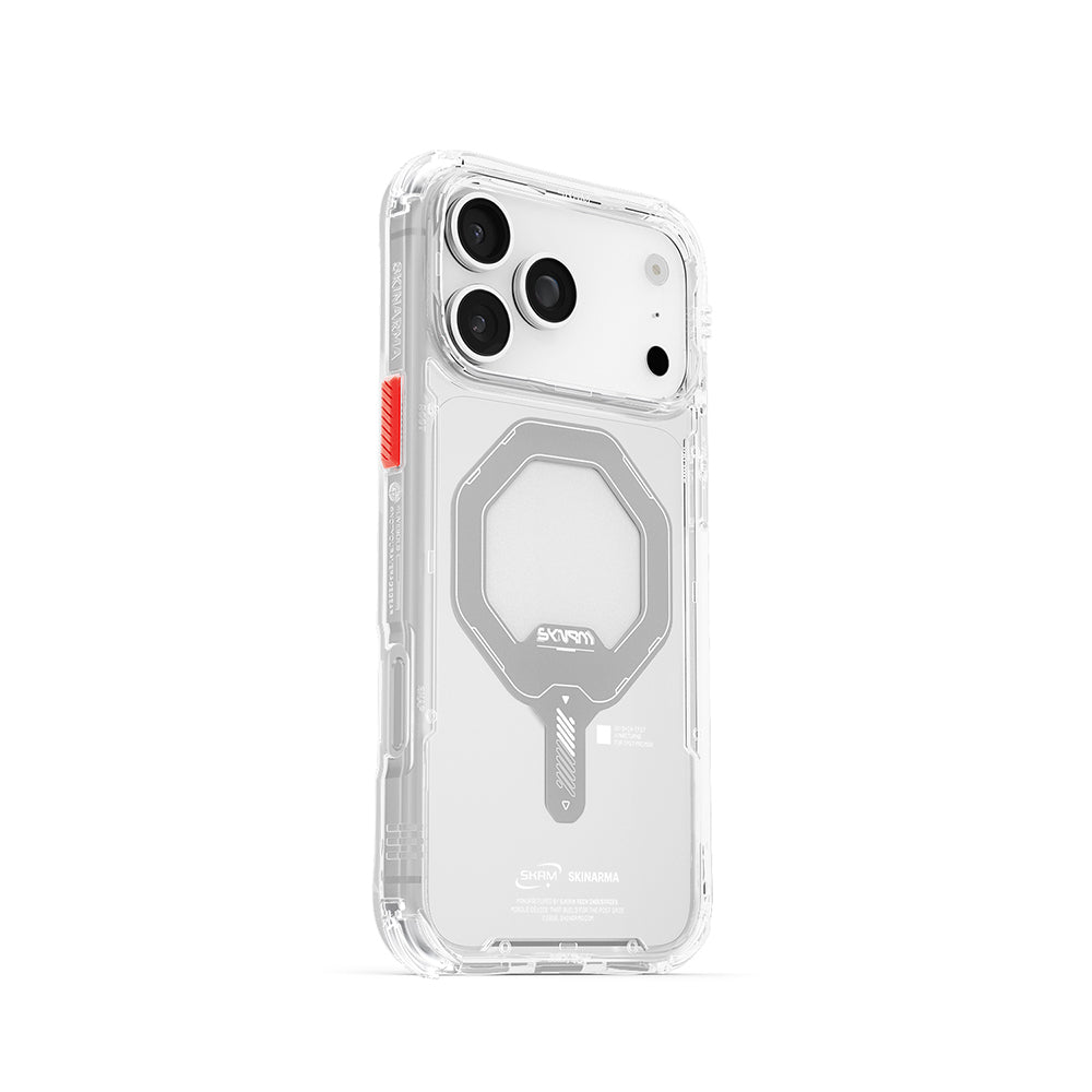 Skinarma Saido iPhone 17 Pro Max M-safe Şeffaf Airbag Tasarımlı Mag-Charge Kılıf