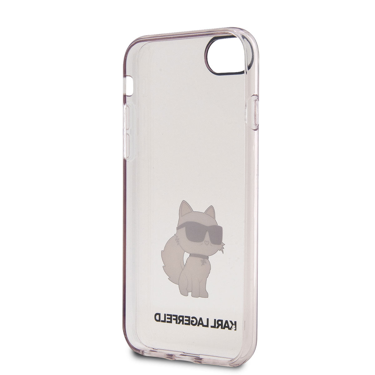 Karl Lagerfeld iPhone SE 2022 Kılıf Transparan Choupette Dizayn Telefon Kılıfı - 5