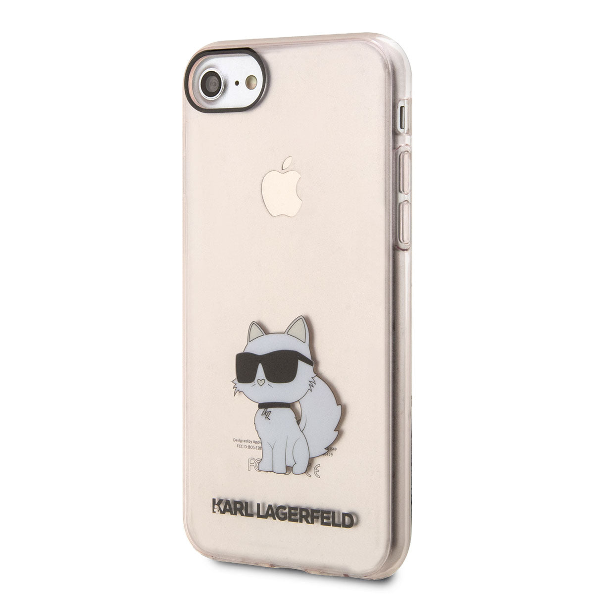 Karl Lagerfeld iPhone SE 2022 Kılıf Transparan Choupette Dizayn Telefon Kılıfı - 3