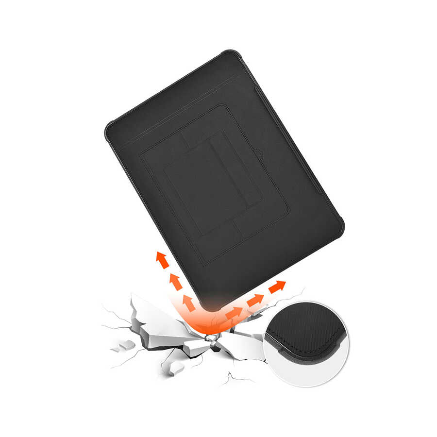 Wiwu Defender Stand Case Macbook Pro 14.2 2023 A2779 Taşınabilir Standlı Magnetik PU Laptop Çantası - 12