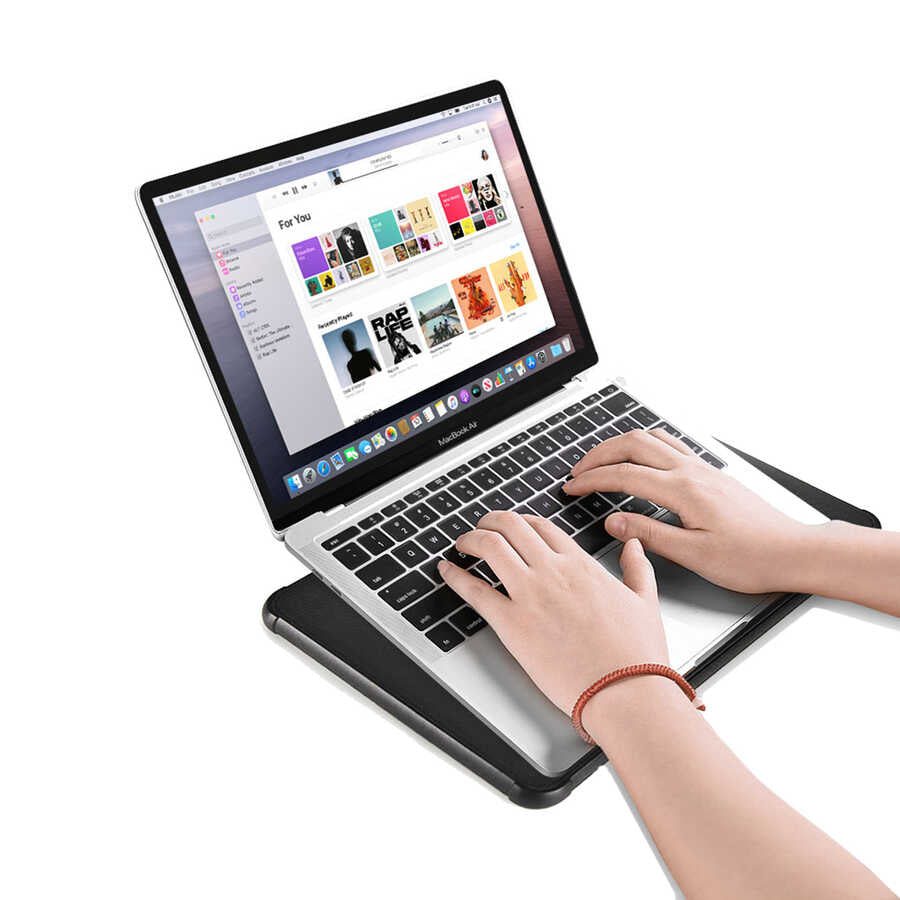 Wiwu Defender Stand Case Macbook Pro 14.2 2023 A2779 Taşınabilir Standlı Magnetik PU Laptop Çantası - 6