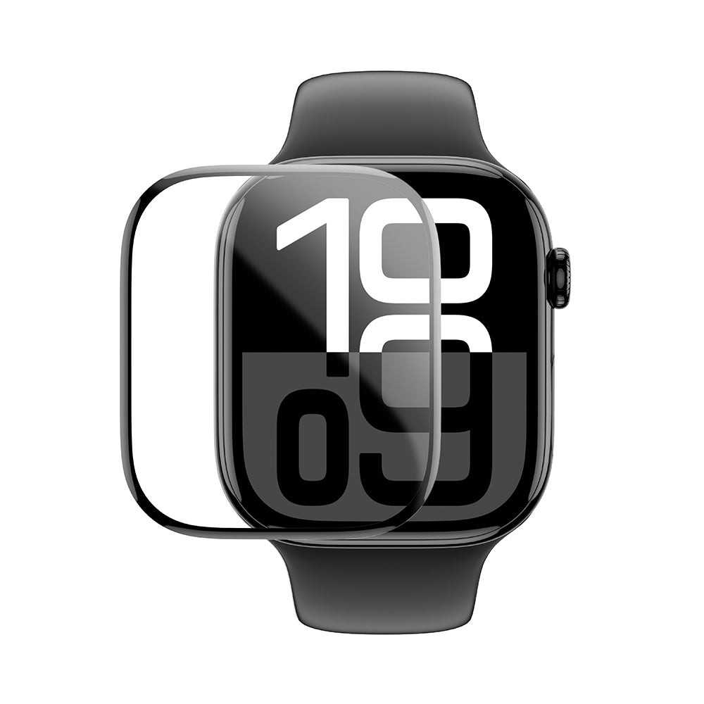 Amazingthing Radix Protective Apple Watch 10 42mm Parmak İzi Bırakmayan HD Ekran Koruyucu Film + Kolay Uygulama Aparatı - 4
