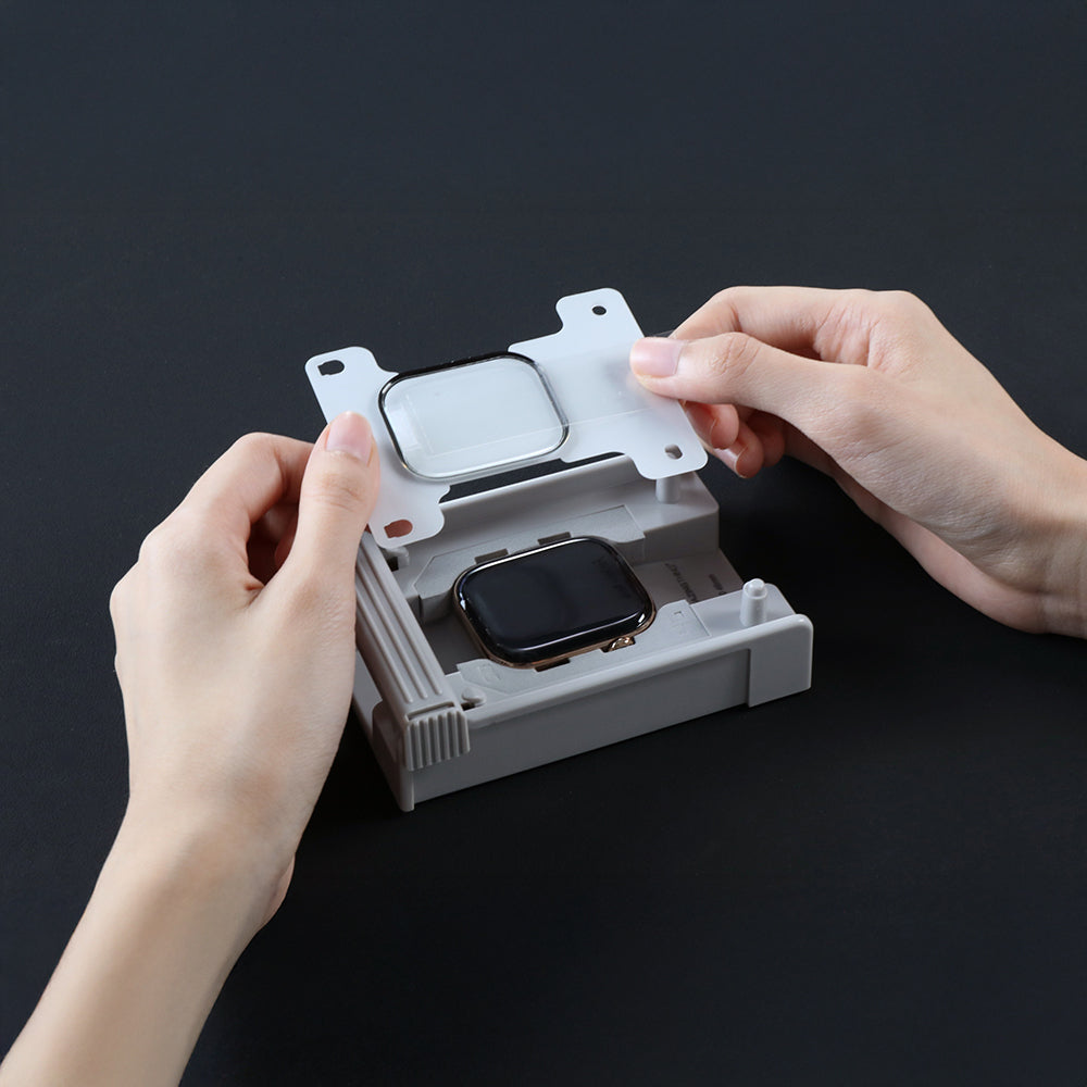 Amazingthing Radix Protective Apple Watch 10 42mm Parmak İzi Bırakmayan HD Ekran Koruyucu Film + Kolay Uygulama Aparatı - 15