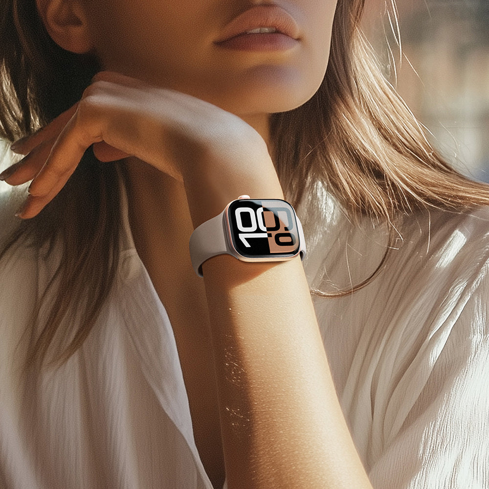 Amazingthing Radix Protective Apple Watch 10 42mm Parmak İzi Bırakmayan HD Ekran Koruyucu Film + Kolay Uygulama Aparatı - 18