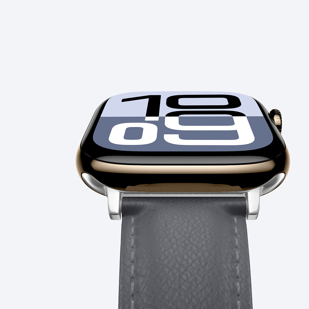 Amazingthing Glamour Class Apple Watch 46mm Deri Kordon - 3