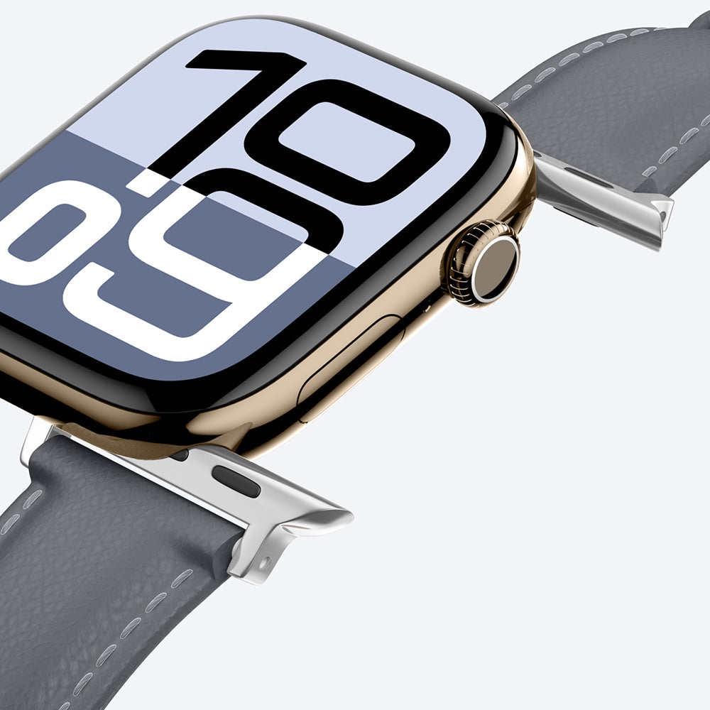 Amazingthing Glamour Class Apple Watch 46mm Deri Kordon - 5
