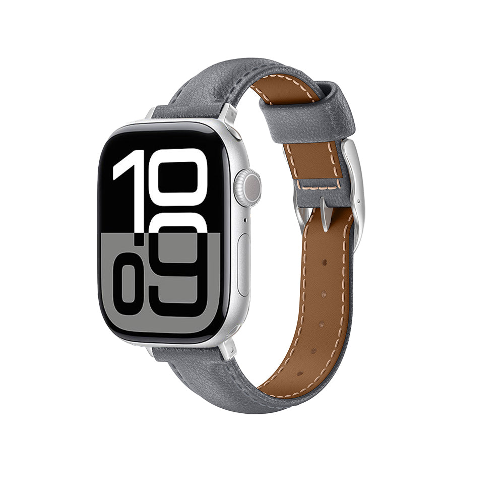 Amazingthing Glamour Class Apple Watch 46mm Deri Kordon - 22