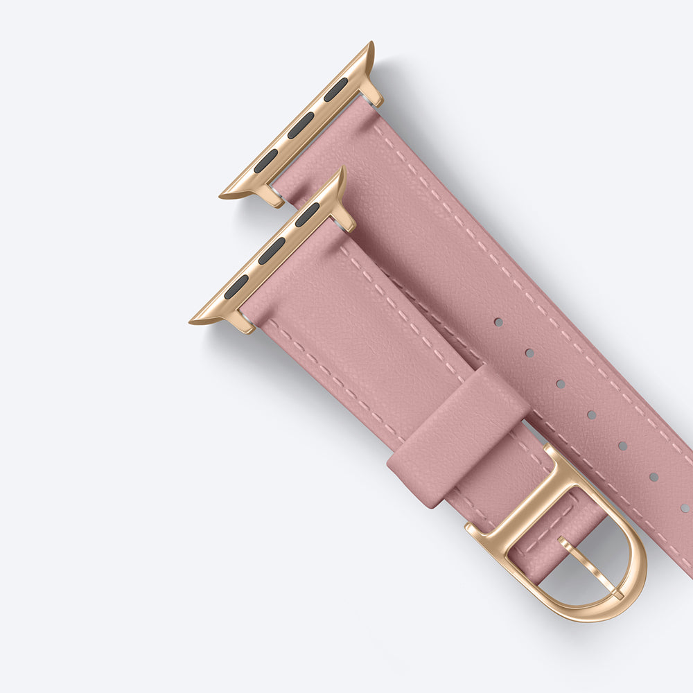 Amazingthing Glamour Class Apple Watch 46mm Deri Kordon - 18