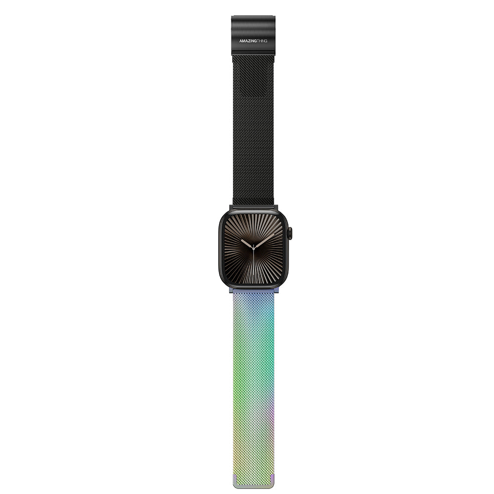 Amazingthing Omni StyleFlip Apple Watch 46mm Metal Hasır Kordon - 3