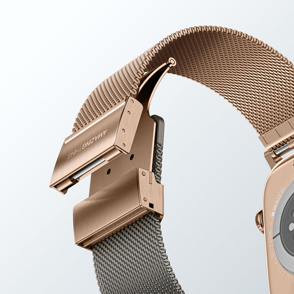Amazingthing Omni StyleFlip Apple Watch 46mm Metal Hasır Kordon - 4