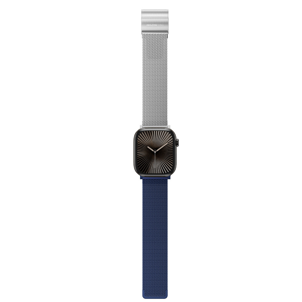 Amazingthing Omni StyleFlip Apple Watch 46mm Metal Hasır Kordon - 8