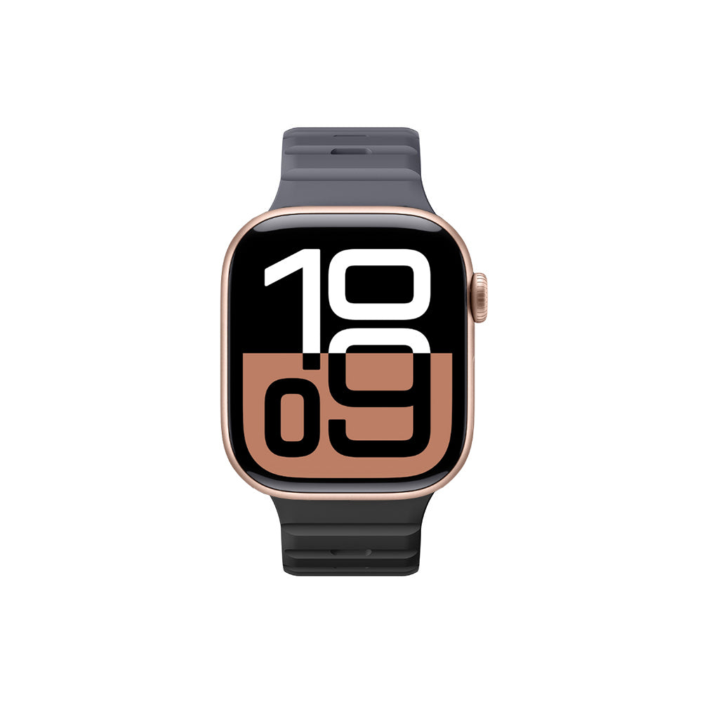 Amazingthing SilqLock Apple Watch 46mm Silikon Kordon Strap Kordon - 4