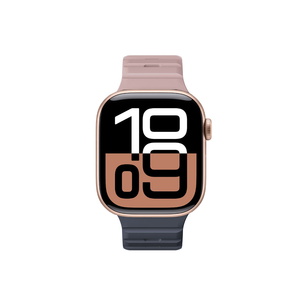 Amazingthing SilqLock Apple Watch 46mm Silikon Kordon Strap Kordon - 6