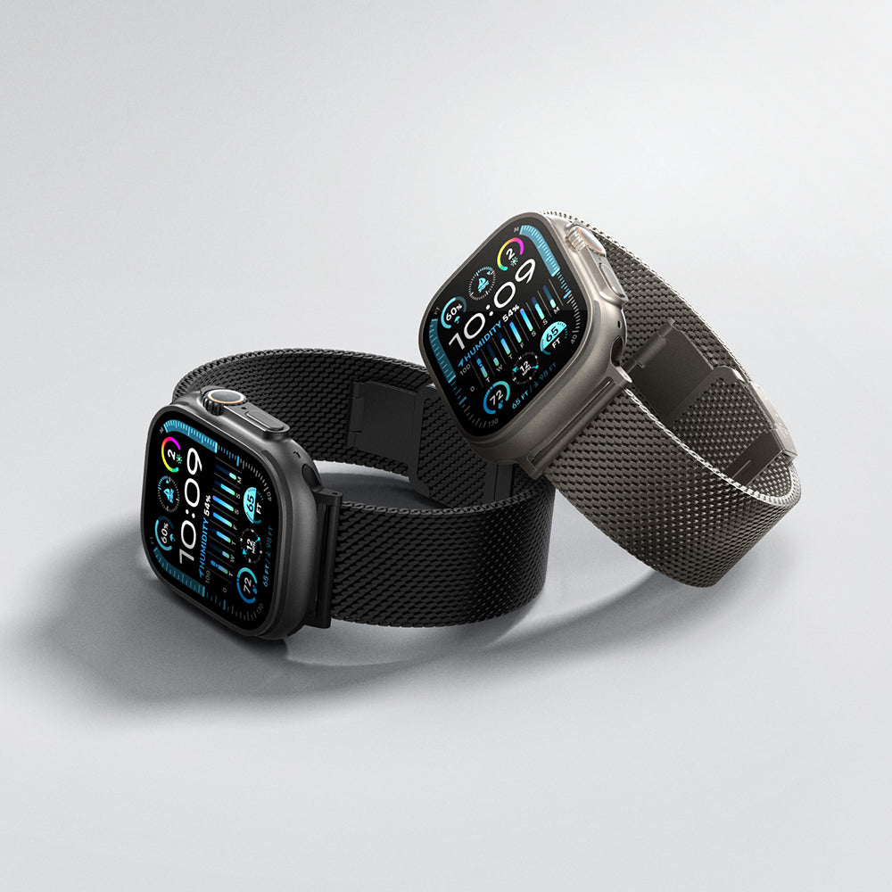 Amazingthing Titan Premium Apple Watch 46mm Metal Hasır Kordon - 6