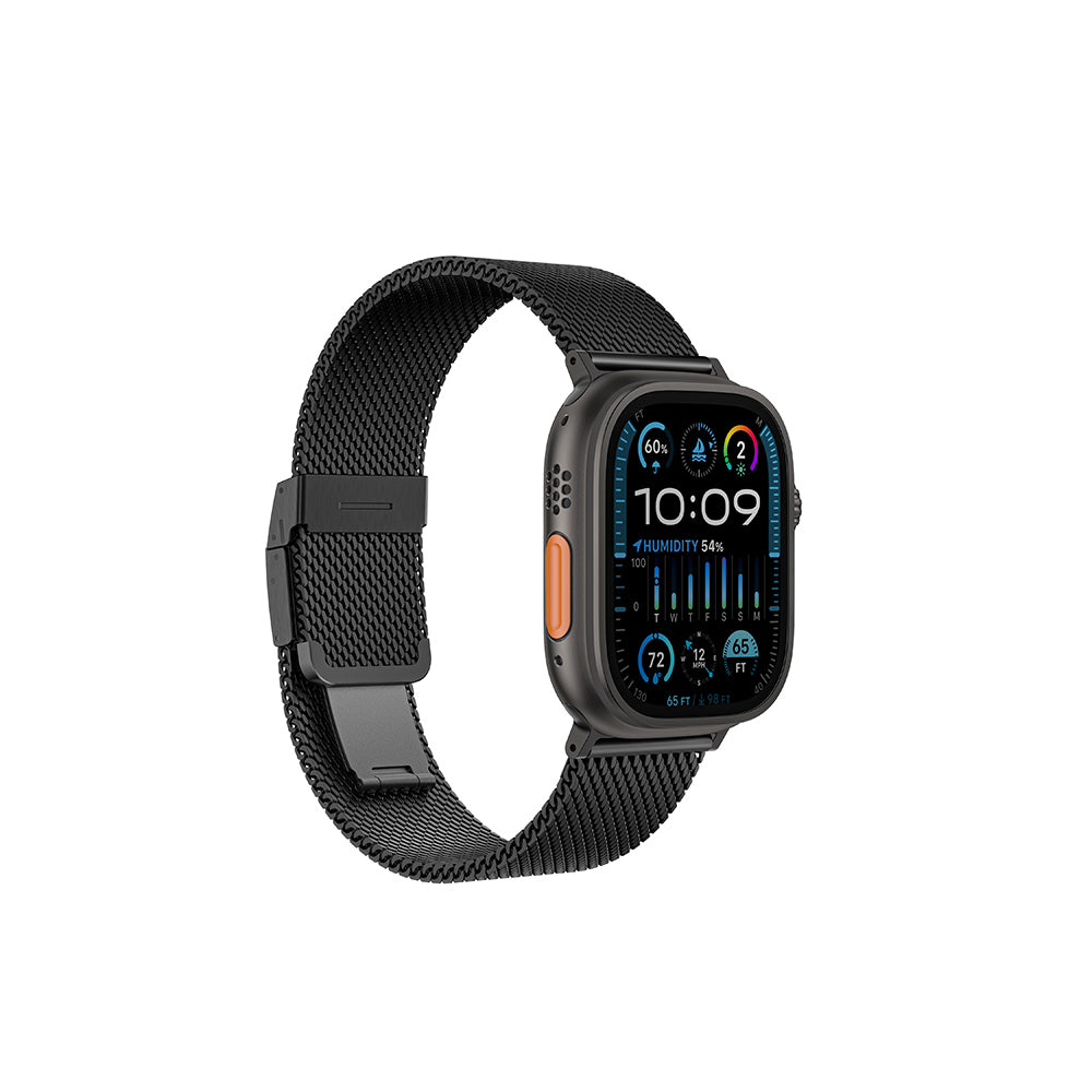 Amazingthing Titan Premium Apple Watch 46mm Metal Hasır Kordon - 4