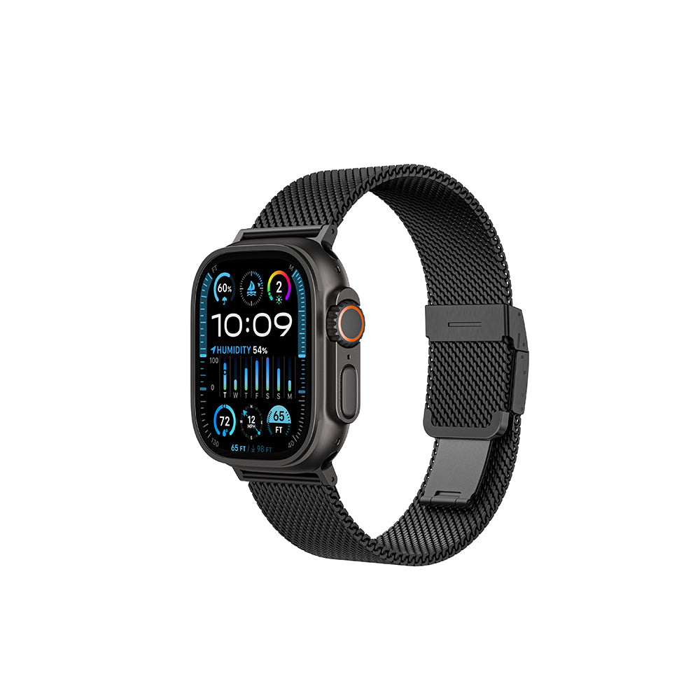 Amazingthing Titan Premium Apple Watch 46mm Metal Hasır Kordon - 10
