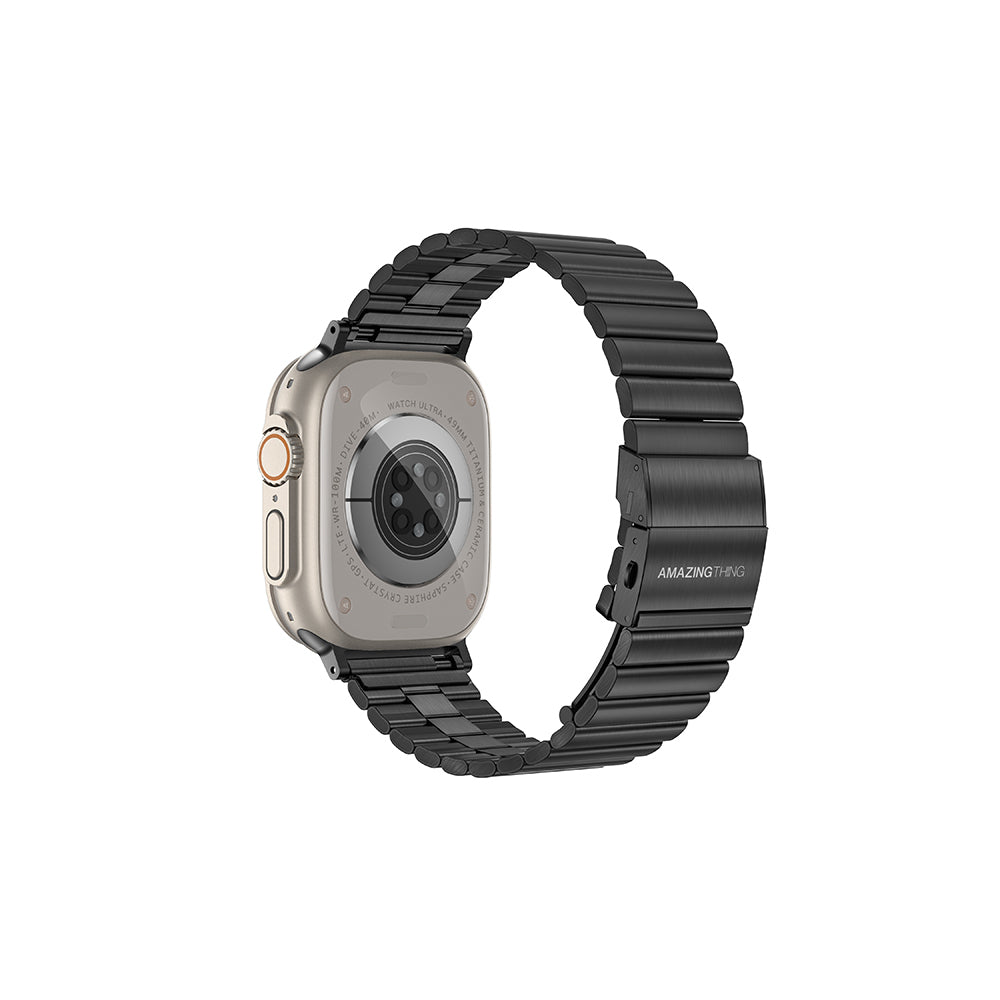 Amazingthing Titan Steel Apple Watch 46mm Metal Kordon - 12