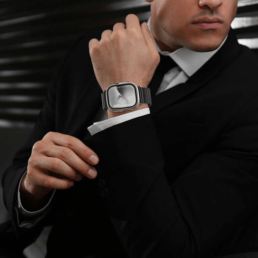 Amazingthing Titan Steel Apple Watch 46mm Metal Kordon - 11