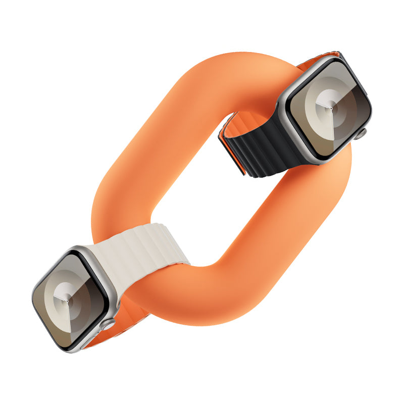 Benks Apple Watch 38/40/41/42mm Uyumlu Magnetik Tak Çıkar Silikon Strap Kayış
