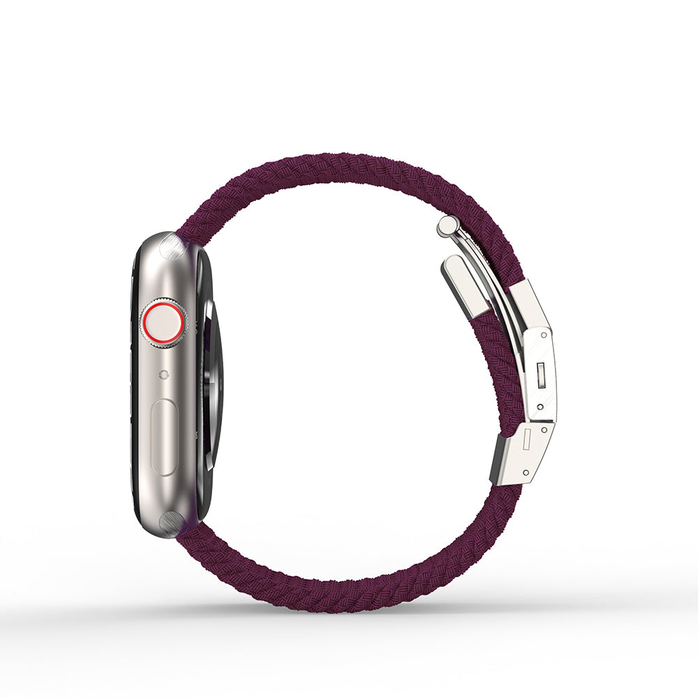 Amazingthing Titan Weave Apple Watch 1/2/3/4/5/6/SE/7/8/9/10 (38/40/41/42mm Kasa) Uyumlu Örgü Sport Kordon - 4