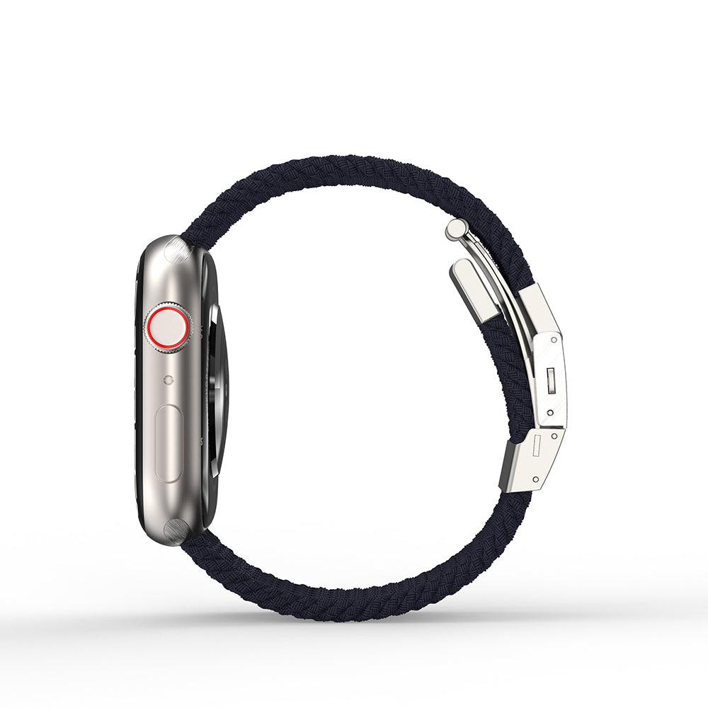 Amazingthing Titan Weave Apple Watch 1/2/3/4/5/6/SE/7/8/9/10 (38/40/41/42mm Kasa) Uyumlu Örgü Sport Kordon - 16