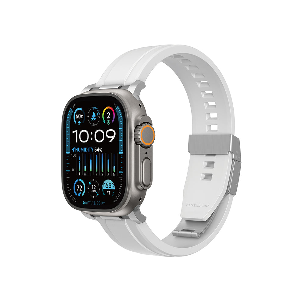 Amazingthing Titan Chrono Apple Watch 42/44/45/46/49mm Silikon Kordon