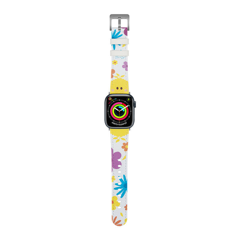 Casebang Sesame Street Serisi Apple Watch 42/44/45/46/49mm Deri Saat Kordon
