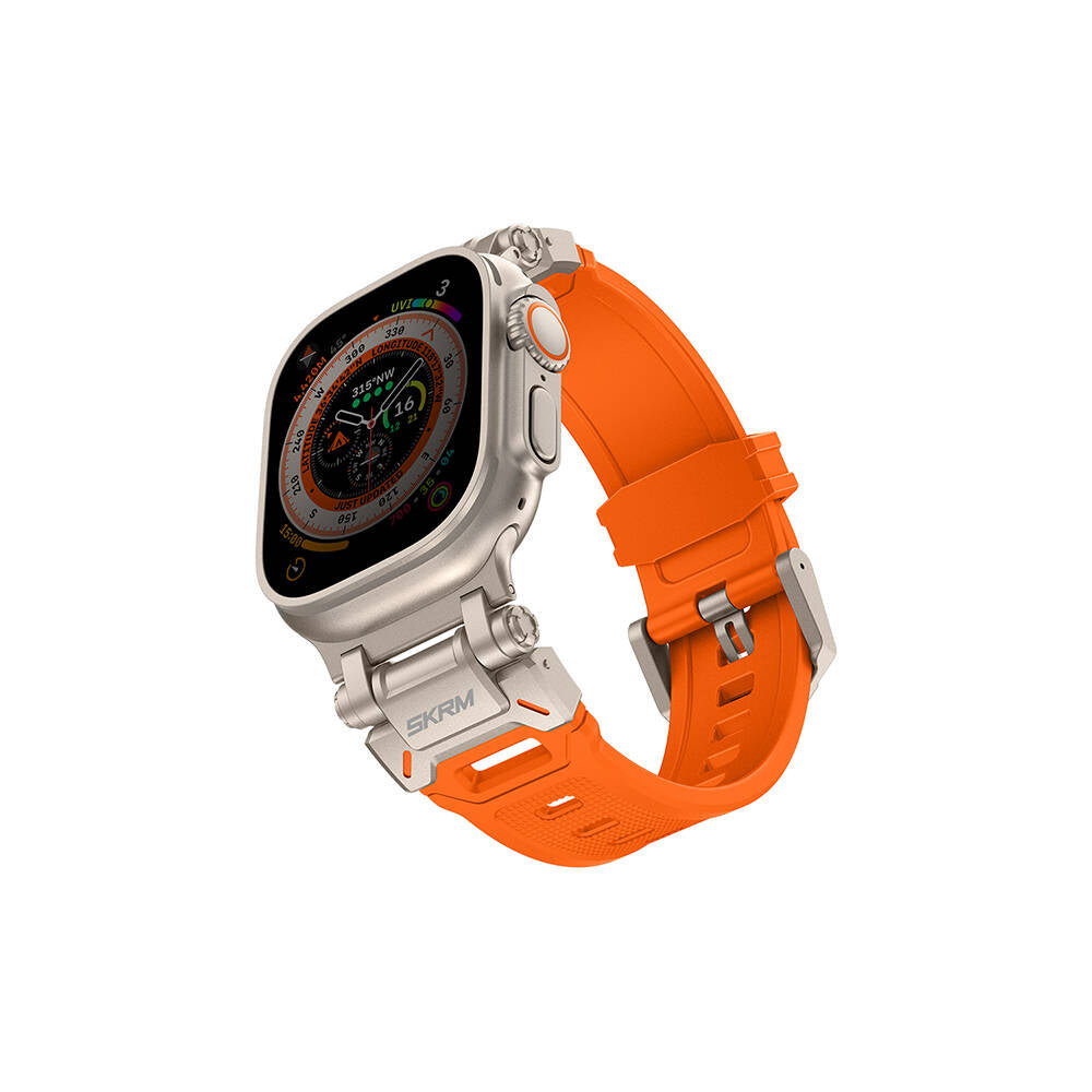 SkinArma Titon Serisi Watch 42/44/45/46/49mm Hava Alabilen Delikli Silikon Kordon