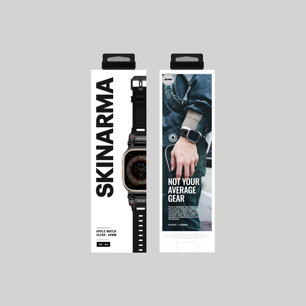 SkinArma Titon Serisi Watch 42/44/45/46/49mm Hava Alabilen Delikli Silikon Kordon