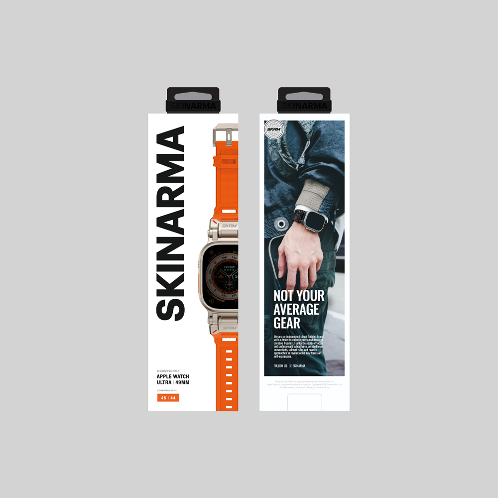 SkinArma Titon Serisi Watch 42/44/45/46/49mm Hava Alabilen Delikli Silikon Kordon