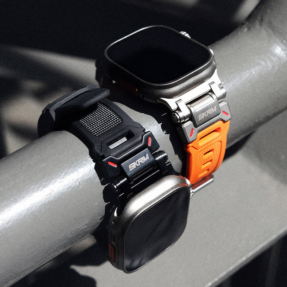 SkinArma Titon Serisi Watch 42/44/45/46/49mm Hava Alabilen Delikli Silikon Kordon