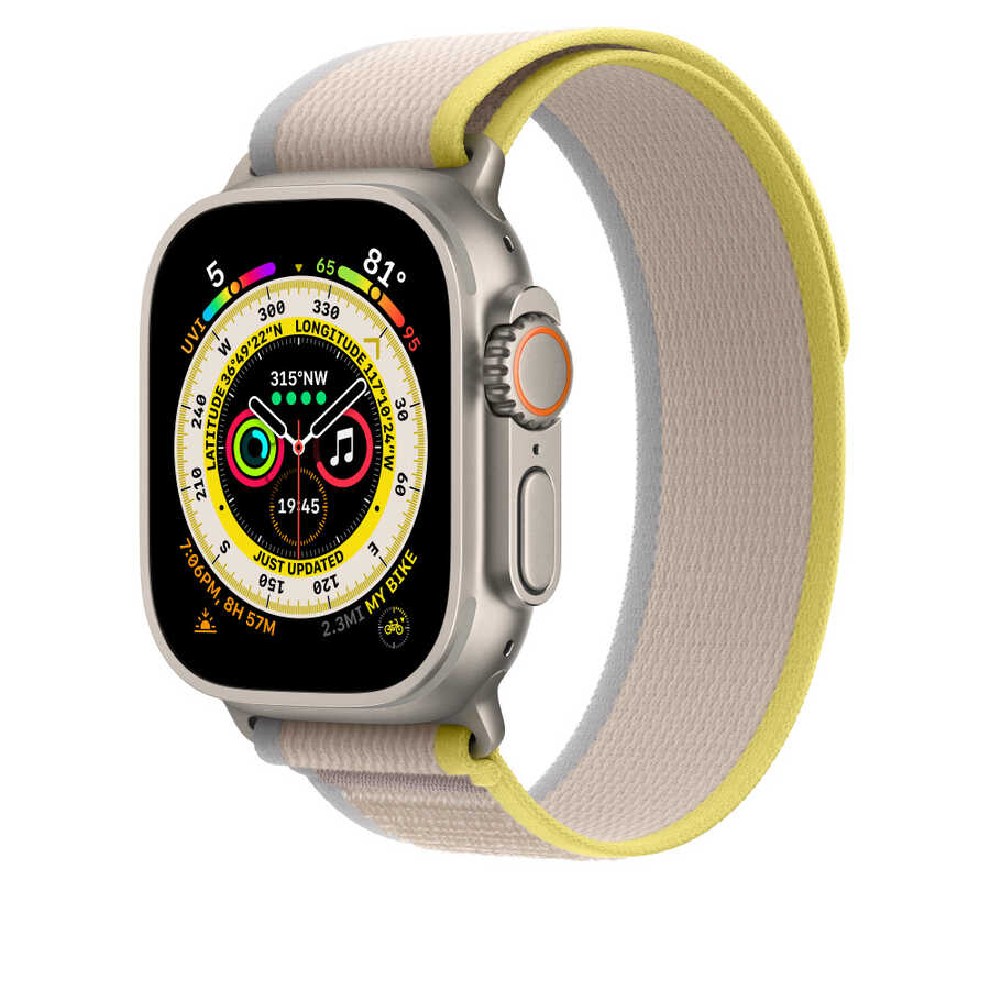 Wiwu Trail Loop Apple Watch 44mm Naylon Örgü İşlemeli Hasır Kordon Strap Kayış - 5