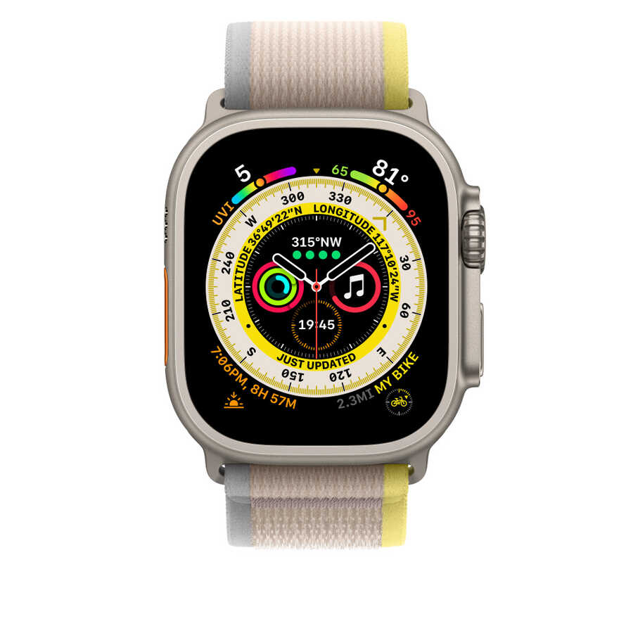 Wiwu Trail Loop Apple Watch 1/2/3/4/5/6/SE/7/8/9/10 (38/40/41mm Kasa) Uyumlu Naylon Örgü İşlemeli Hasır Kordon Strap Kayış - 11