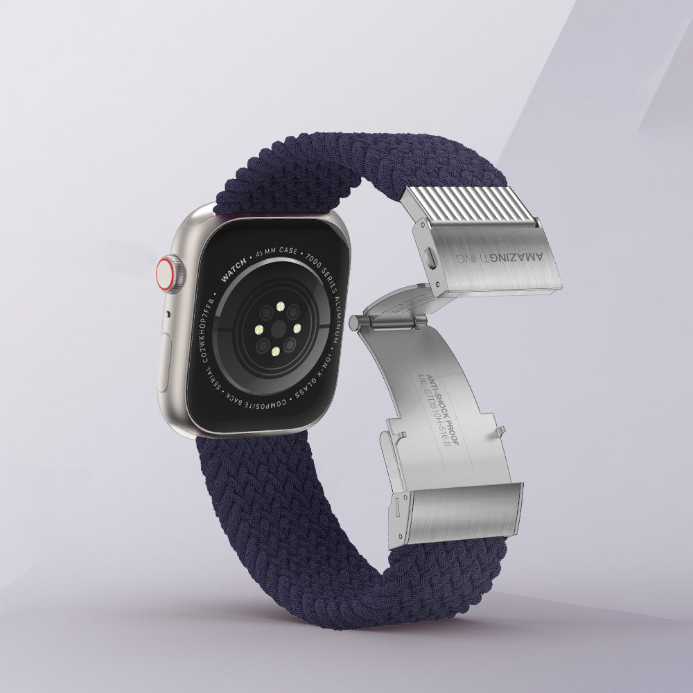 Amazingthing Titan Weave 2 Apple Watch 45mm Sport Örgü Kordon - 6