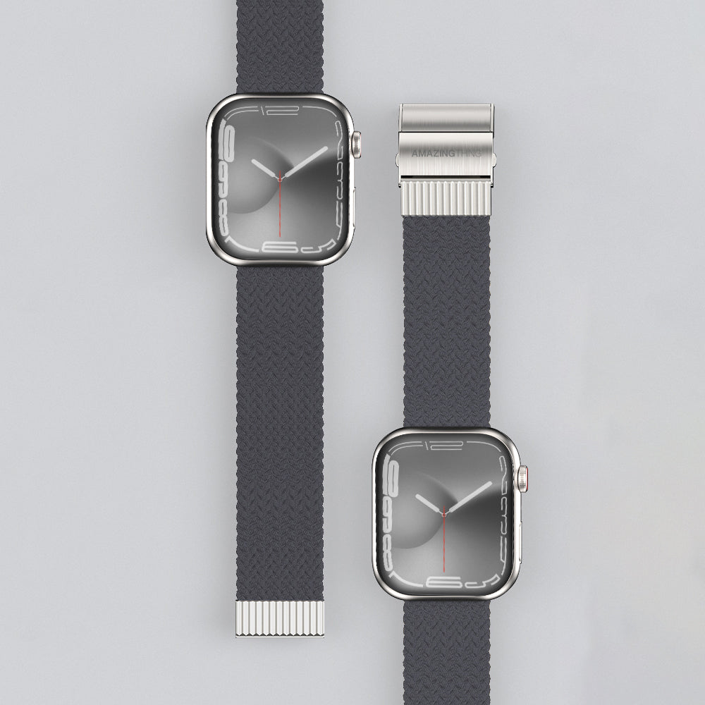 Amazingthing Titan Weave 2 Apple Watch 45mm Sport Örgü Kordon - 9