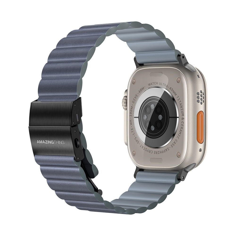 Amazing Thing Glamour Apple Watch Tüm Serilere Uyumlu Sense Deri Kordon - 17