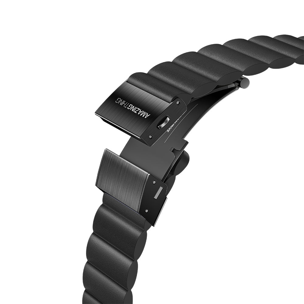 Amazing Thing Glamour Apple Watch Tüm Serilere Uyumlu Sense Deri Kordon - 5