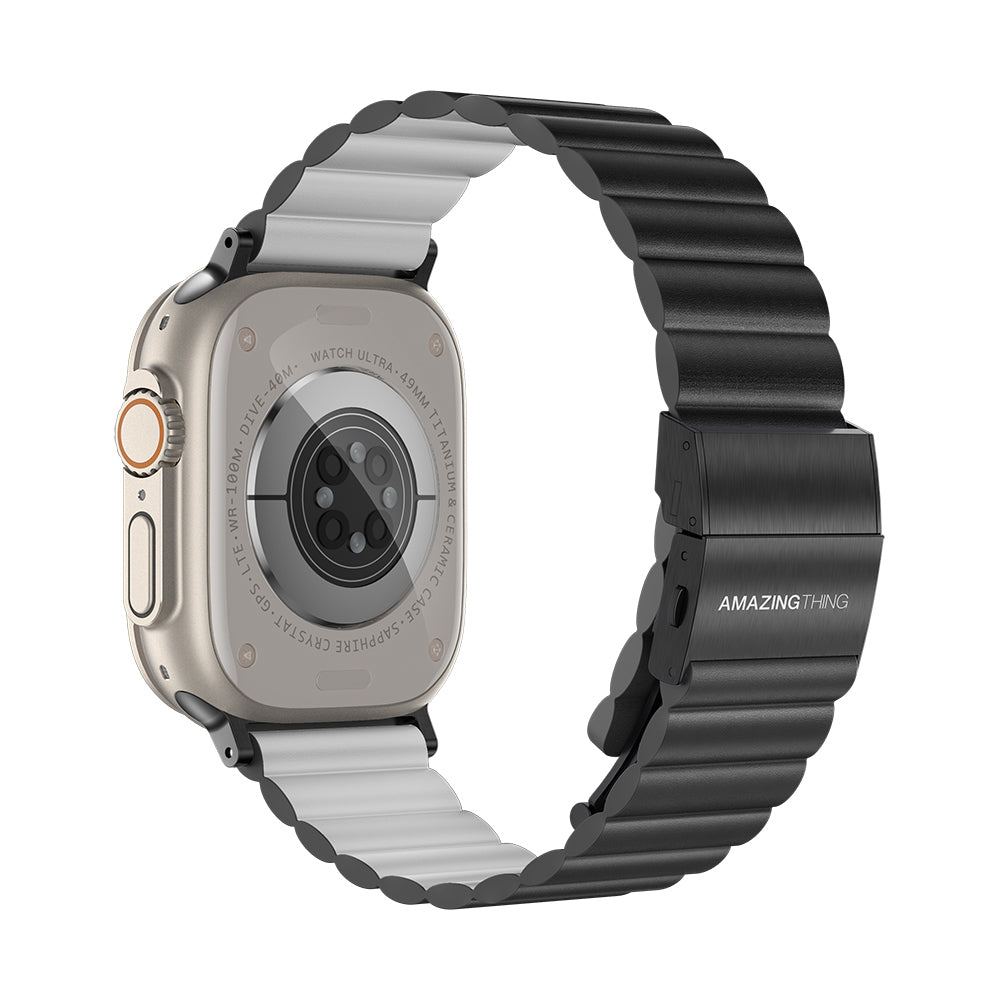 Amazing Thing Glamour Apple Watch Tüm Serilere Uyumlu Sense Deri Kordon - 2