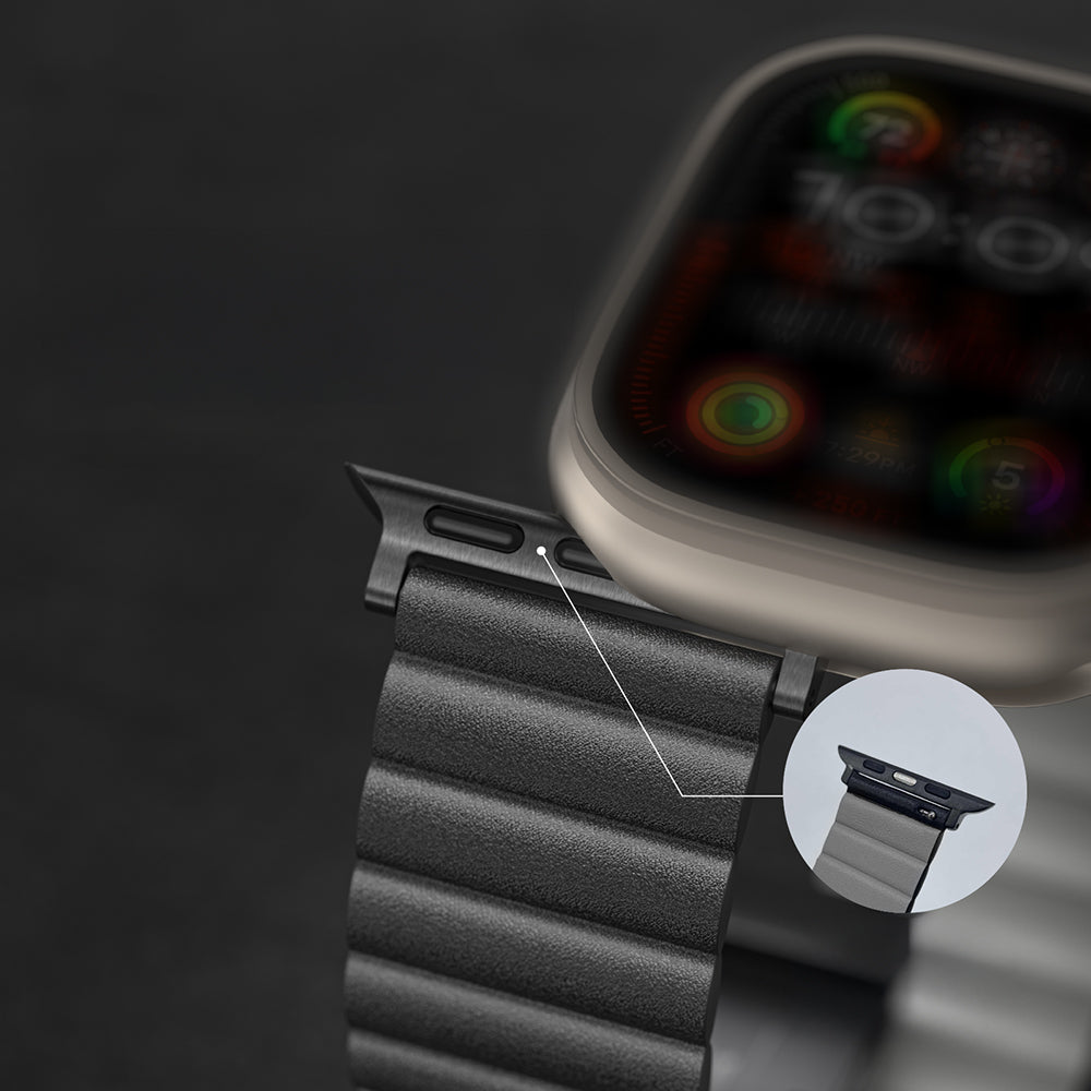 Amazing Thing Glamour Apple Watch Tüm Serilere Uyumlu Sense Deri Kordon - 15