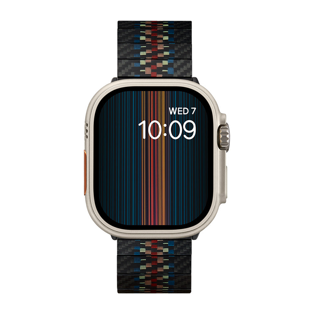 Pitaka Modern Serisi Tüm Apple Watch Modelleriyle Uyumlu Aramid Fiber ve Karbon Fiber Rhapsody Universal Kordon